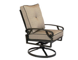 Monterey Cushion Swivel Dining Chair (Made to order fabrics and finishes)