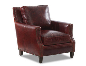 Arbor Leather Chair with Down Cushions (Made to order leathers)