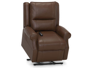Charles 690 Leather Lift Reclining Chair - Holds Up to 350 Pounds - 2 Colors - Heat and Massage
