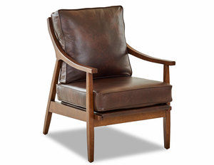 Lynn Stationary Leather Chair (Made to order leathers)