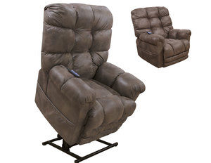 Oliver Power Lift Recliner w/Dual Motor &amp; Extended Ottoman (400 lbs. capacity) Dusk