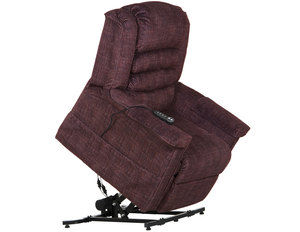 Soother Power Lift Full Lay-Out Chaise Recliner w/Heat &amp; Massage (350 Lbs Capacity) 3 Colors