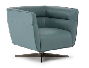 Spiritosa C117 Leather Swivel Chair (Made to order leathers)