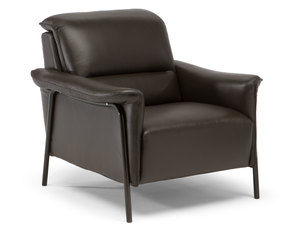Amabile C110 Leather Armchair w/ Metal Base (Made to order leathers)