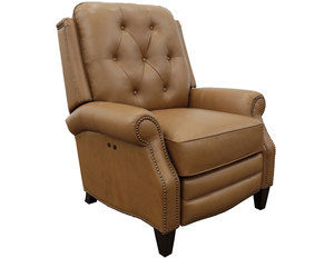 Ava Leather Power Recliner in Ponytail