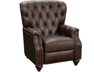 Lombard Leather Recliner in Walnut