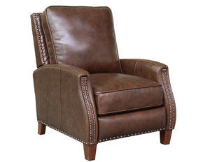 Melrose Leather Recliner in Double Chocolate
