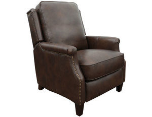 Riley Leather Recliner in Walnut