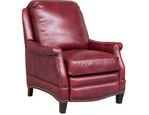 Ashebrooke Leather Recliner in Carmine