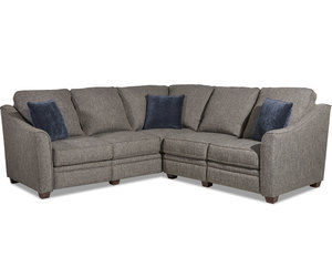 Ensley Power Hybrid Reclining Sectional with Adjustable Power Headrests (Made to order fabrics)