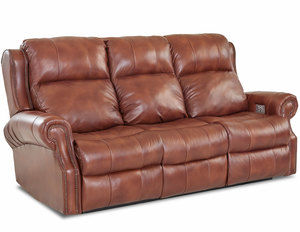 Vivio Leather Reclining Sofa (88&quot;) Made to order Leathers