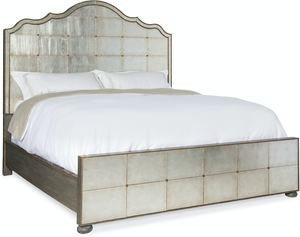 Arabella Queen Mirrored Panel Bed