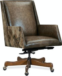 Rives Leather Executive Swivel Tilt Home Office Chair