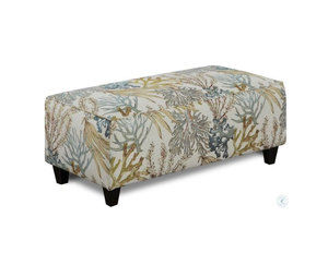 Coral Reef Caribbean Cocktail Ottoman