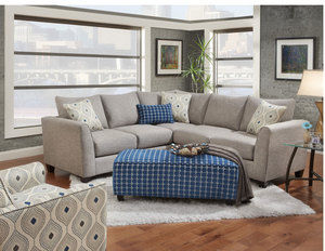 Paradigm Quartz 3 Piece Living Room (Includes sectional, chair and cocktail ottoman)