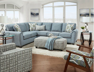 Macarena Marine 4 Piece Room (Includes sectional, 2 chairs and ottoman)