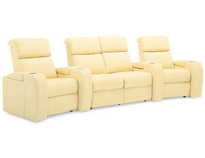 Flicks Power Headrest Power Reclining Home Theater Seating (Made to order fabrics and leathers)