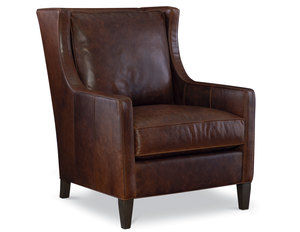 Chandler Leather Wing Chair (Made to order leathers)