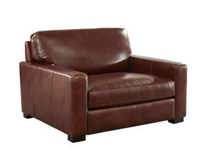 Randall Top Grain Leather Extra Wide Chair