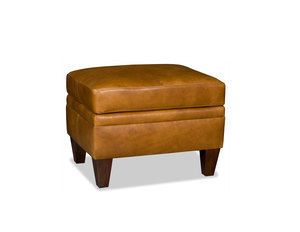 Barnabus Leather Ottoman (Made to order leathers)
