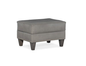 Davidson Leather Ottoman (Made to order leathers)