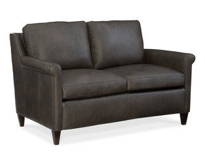 Timber Stationary Leather Loveseat 8-Way Hand Tie (Made to order leathers)
