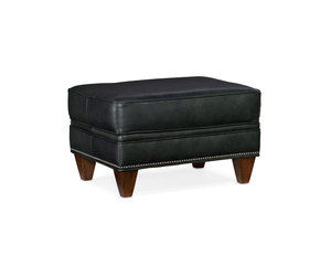 Reddish Leather Ottoman (Made to order leathers)