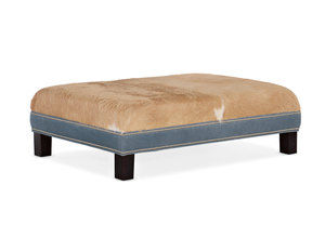 XL Rects Rectangle Leather Ottoman (Made to order leathers)