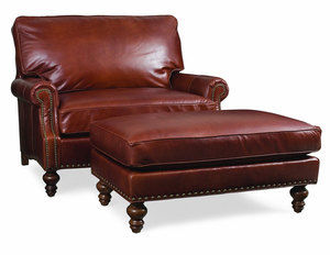 Peyton Leather 50&quot; Extra Wide Chair (Made to order leathers)