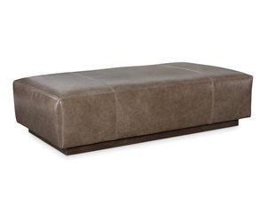 Gretchen 66&quot; x 35&quot; Leather Ottoman (Made to order leathers)