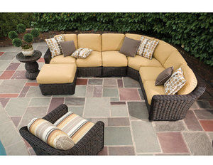 South Hampton Outdoor Wicker Sectional (Made to order fabrics)