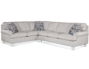 Lowell 2 Pc. Stationary Sectional (Made to order fabrics and finishes)