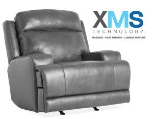 Carthage Recliner w/ XMS Heat, Massage and Lumbar + Free Power Headrest (Made to order fabrics)