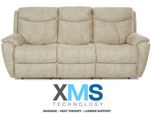 Proximo Reclining Sofa w/ XMS Heat, Massage and Lumbar + Free Power Headrest (Made to order fabrics)