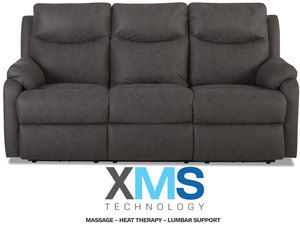 Rook Reclining Sofa w/ XMS Heat, Massage and Lumbar + Free Power Headrest (Made to order fabrics)