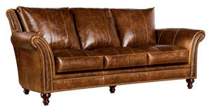 Butler 91&quot; All Leather Sofa