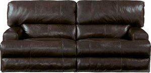 Wembley Lay Flat Leather Reclining Sofa (Power Headrest Option)