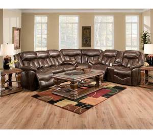 Hendrix 564 Reclining Sectional (faux leather)
