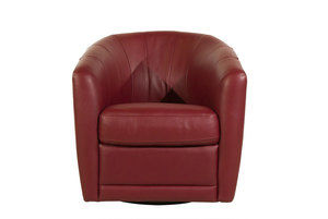 Giada B596 Top Grain Leather Barrel Chair (Made to order leathers)