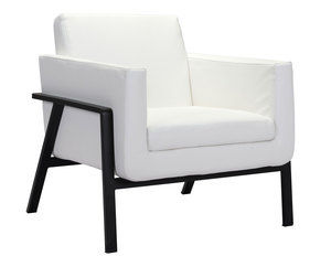 Homestead Lounge Chair White Pu