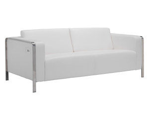 Thor Sofa Collection White with Triple USB Ports