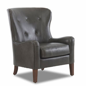 Annabel Leather Chair w/ Down Cushions
