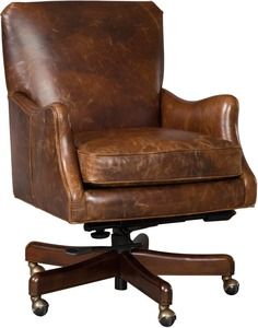 Barker Executive Leather Home Office Swivel Tilt Chair