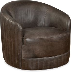 Turi Leather Swivel Chair