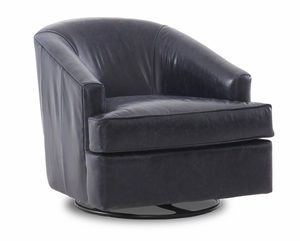 Devon Leather Swivel Glider or Chair (Made to order)