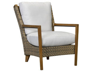 COTE D'AZUR Teak Lounge Chair (Made to order fabrics)