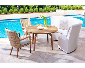 COTE D'AZUR 4 Piece Teak Dining Collection (Made to order fabrics)