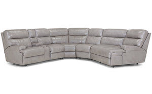 Triton 774 Leather Power Headrest Power Reclining Sectional