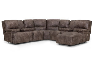 Boulder 787 Reclining Sectional with Power Recline, Power Headrest, Storage, Lights and Much More