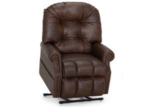 Austin Leather Lift Reclining Chair - Holds Up to 350 Pounds - 2 Colors - Extended Ottoman